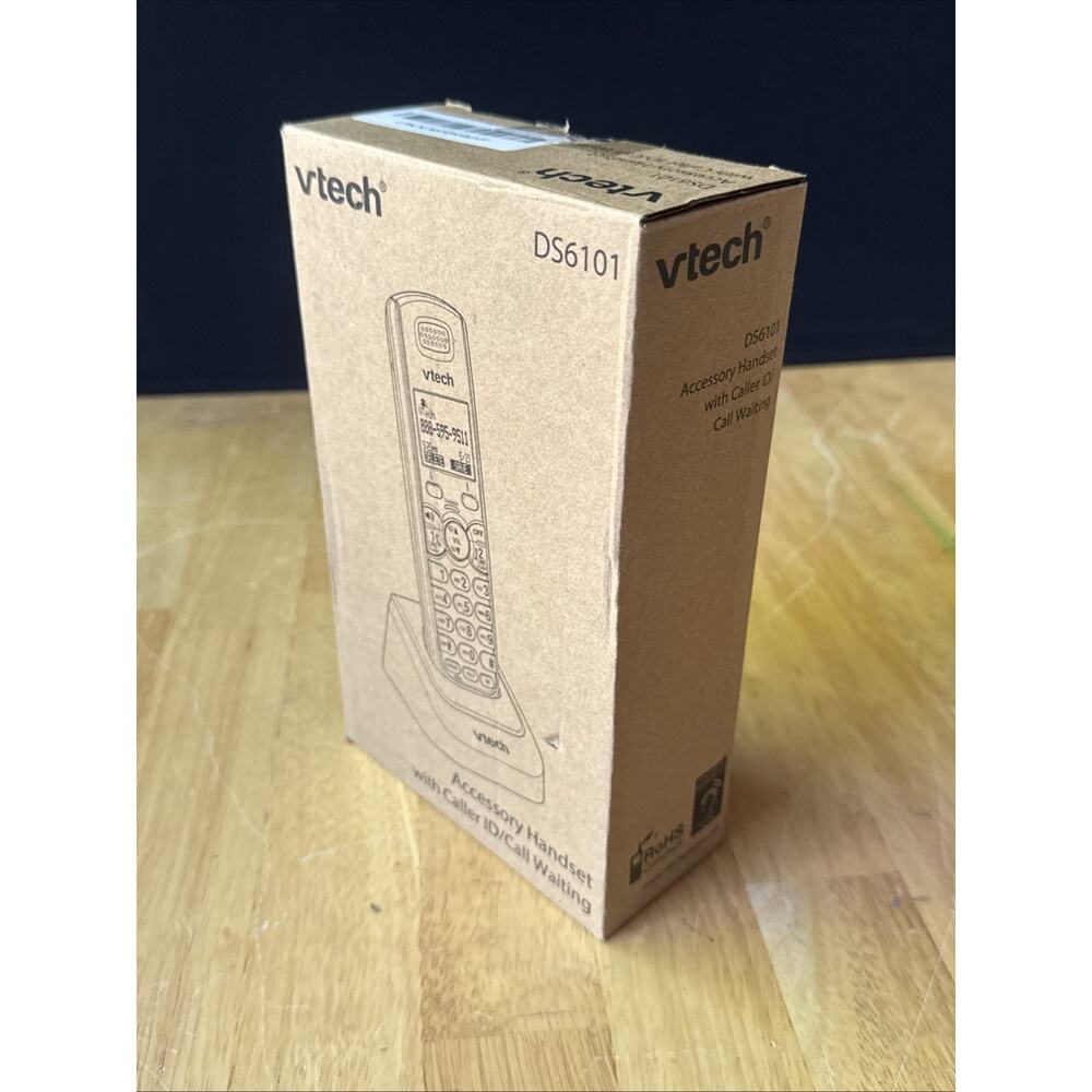 Vtech DS6101 DECT 6.0 1.9GHz 2-Line Cordless Expansion Handset Phone - Picture 3 of 10